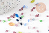 Cabochon verre oeil de chat marquise 2-5mm,cabochon multicolorecréation bijoux,X 10grG0013