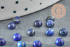 Cabochon rond bleu lapis lazulis, cabochon rond, cabochon pierre, lapis lazulis naturel,4mm, pierre naturelle, X1 G2655
