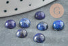 Cabochon dôme rond Lapis Lazulis, cabochon rond lapis naturel, fabrication bijoux, pierre naturelle,6mm, X1 G0176