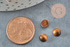 Cabochon œil de tigre marron, cabochon rond, œil de tigre naturel, cabochon pierre,pierre naturelle,6mm, X1 G0012