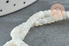 Perle nacre blanche naturelle heishi,tube coquillage ivoire,perle coquillage, 2x4mm, le fil de 20cm , X1G4475