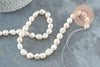 Perle naturelle blanche, perle ovale ,perle percée,perle de culture, perle eau douce, 9-12mm, le fil de 37cm, X1 G2433