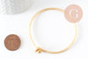 Bracelet jonc ouvrable laiton brut, laiton brut 60mm, fabrication bijoux DIY, X1G0100