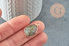 Pendentif connecteur labradorite naturelle,creation bijou,pendentif bijoux en pierre naturelle,bracelet pierre,27.5mm, X1G0308