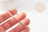 Bracelet jonc strié acier doré 14k, doré inoxydable, bracelet résistant à l'eau, sans nickel, 68mm, X1 G5961