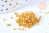 Perles à écraser rube en laiton doré lisse 1.5mm, fabrication de bijoux, fermeture bijoux DIY le gramme G7150-Gingerlily Perles