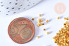 Perles à écraser rube en laiton doré lisse 1.5mm, fabrication de bijoux, fermeture bijoux DIY le gramme G7150-Gingerlily Perles