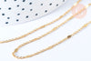 Chaine soudée losange laiton doré 18K- 1,5,chaine dorée pour création bijoux, chaine losange, Le mètre G6934-Gingerlily Perles