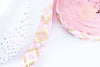 Ruban élastique motif Aztèque rose or EFJF, fabrication bijoux, bracelet EVJF,ruban mariage,scrapbooking,16mm,1 mètre-G1849-Gingerlily Perles