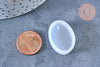 Moule en silicone ovale pendentif 28mm, moule en silicone pour réaliser des bijoux avec inclusion en résine, l'unité G6948-Gingerlily Perles