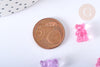 Perle ourson transparent acrylique couleurs mixtes 12mm, pendentif bonbon, création de bijoux de l'enfance régressif,12 mm G7063-Gingerlily Perles