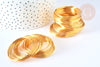 Fil mémoire de forme acier doré 40 mm AVEC DEFAUT, création de bijoux DIY, fabrication de bracelet, 20 tours G7209-Gingerlily Perles