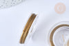 Fil câblé gainé acier inoxydable doré foncé 045mm,Fabrication bijoux, fil gainé métal pour creation bijoux, Bobine de 10 mètres G7056-Gingerlily Perles