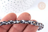 Ruban cordon élastique motif Léopard marron beige,bracelet EVJF,ruban création bijoux,scrapbooking,5mm,1 mètre G7070-Gingerlily Perles