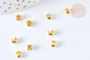 Caches perles à écraser laiton doré 4mm, création bijoux doré, lot de 50 (4.5gr) G7317-Gingerlily Perles