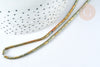 Perles Tube verre gris irisé 4.5x2.5mm,perle tissage et fabrication bijoux,le fil de 36cm G7347-Gingerlily Perles
