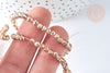 Perles toupies cristal doré irisé, perle cristal verre facette,4x3mm, fil de 45cm , G7496-Gingerlily Perles
