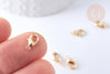 fermoirs mousquetons dorés 14k, fermoirs plaqué or, fermoirs dorés, pince homard,fabrication bijoux, lot de 20, 0.9cm- G1318-Gingerlily Perles