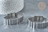 Emporte-pièce Coquillage acier 304 inoxydable argenté 50X62mm, Moule pâtisserie pour cuisine gateau et loisirs créatifs,l'unité G7970-Gingerlily Perles