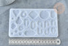 Moule pour fabrication pendentif résine 102x165mm, moule silicone réaliser des bijoux avec inclusion en résine, l'unité G7753-Gingerlily Perles