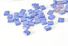 Perles rocaille carré verre rectangle bleu nuit, perle carré création bracelet, perle tila,4.5mm,2 trous, Les 50 (4.8GR) G7756-Gingerlily Perles