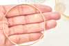 Bracelet jonc lisse 5.5mm acier 304 inoxydable doré 68mm, doré inoxydable, bracelet sans nickel, l'unité G7737-Gingerlily Perles