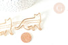 Support barrette chat clip métal doré sans plateau 55mm, pince à cheveux, accessoire coiffure mariage, l'unité G7739-Gingerlily Perles