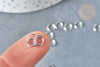 Anneaux de jonction ronds acier 304 inoxydable 6mm,anneaux ouverts, X3gr G8001