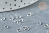 Anneaux de jonction ronds acier 304 argenté inoxydable 4mm, anneaux ouverts, fournitures acier, lot de 1g G8003-Gingerlily Perles