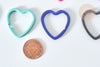 Support Cœur porte-clés fer multicolore 31mm, création de bijoux, accessoire fantaisie coeur, l'unité G7836-Gingerlily Perles