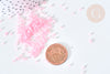 Perles tube verre rose transparent façon Delica miyuki, Perle rocaille japonaise,perlage tissage, Sachet 8g, X1G7768