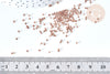 Perles tube verre marron transparent façon Delica miyuki, Perle rocaille japonaise, perlage tissage, Sachet 8g, X1G7778