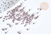 Perles tube verre marron glacé métallisé mat façon Delica miyuki, Perle rocaille japonaise mat,perlage tissage, Sachet 8g, X1G7771
