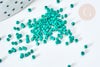 Perles tube verre vert façon Delica miyuki, Perle rocaille japonaise, perlage tissage, Sachet 8g, X1 G7780