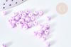 Perles de rocaille verre violet pastel 4,5mm, perles rocaille pour perlage et création bijoux, lot de 10g G7796-Gingerlily Perles