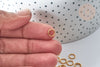 Anneaux ronds acier 304 inoxydable doré dorure ionisée 7mm 18 gauge, fourniture acier, anneaux ouverts sans nickel,anneaux dorés,apprêt doré, lot de 50-G7706-Gingerlily Perles