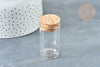Flacon Eprouvette en verre borosilicate bouchon en liège 50mm, Idée décoration mariage, X1G8156