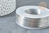 Fil d'acier inoxydable platine argenté 0.3mm,fil fin métallique pour la création bijoux sans nickel, X 1Mètre G8096