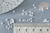 Perles tube blanc opaque façon Delica miyuki, Perle rocaille japonaise mat, perlage tissage, Sachet 8g, X1G8136