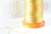 Fil doré polyester 0.5mm, création bijoux, fil Couture broderie, création bijoux, 5 mètres G8137