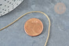 Chaine fine dorée forçat 16K 2.5 microns AVEC ou SANSextension 1.5mm- 45/50cm ,collier chaine complète dorée, X1 G1898