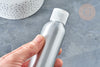 Bouteille aluminium brossé bouchon plastique,bouteille métal cosmétique, flacon cosmétique,14.1x4cm,120ml, X1 G2072