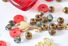 Kit mix de perles Fruits rouges, Coffrets et kits pour la création de bijoux fantaisie DIY, G8341