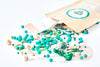 Kit mix de perles vertes Matcha Time, Coffrets et kits pour la création de bijoux fantaisie DIY,le kit, G8345
