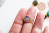 Pendentif connecteur pierres acier 304 inoxydable doré 19mm,création bijoux pierre, l'unité G7286-Gingerlily Perles