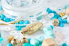 Kit mix de perles Blue Lagoon, Coffrets et kits pour la création de bijoux fantaisie DIY, la pochette G8164