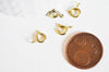 fermoir marin acier doré, fermoir qualité, fermoirs dorés,acier doré,acier chirurgical,fabrication bijoux,les 10,9mm-G803-Gingerlily Perles