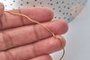 Fil d'acier doré IP inoxydable 1mm,fil fin métallique pour la création bijoux sans nickel,le mètre G7701-Gingerlily Perles