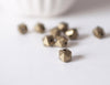 Perles hexagone bronze intercalaires, fournitures créatives, perles bronze,perles BRONZE,fourniture bronzes,création bijoux, 10 perles,G2754