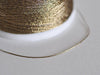 Fil marron métallisé, fil original, création bijoux, fil Couture broderie,fil chocolat,création bijou, diamètre 0.6mm-G364
